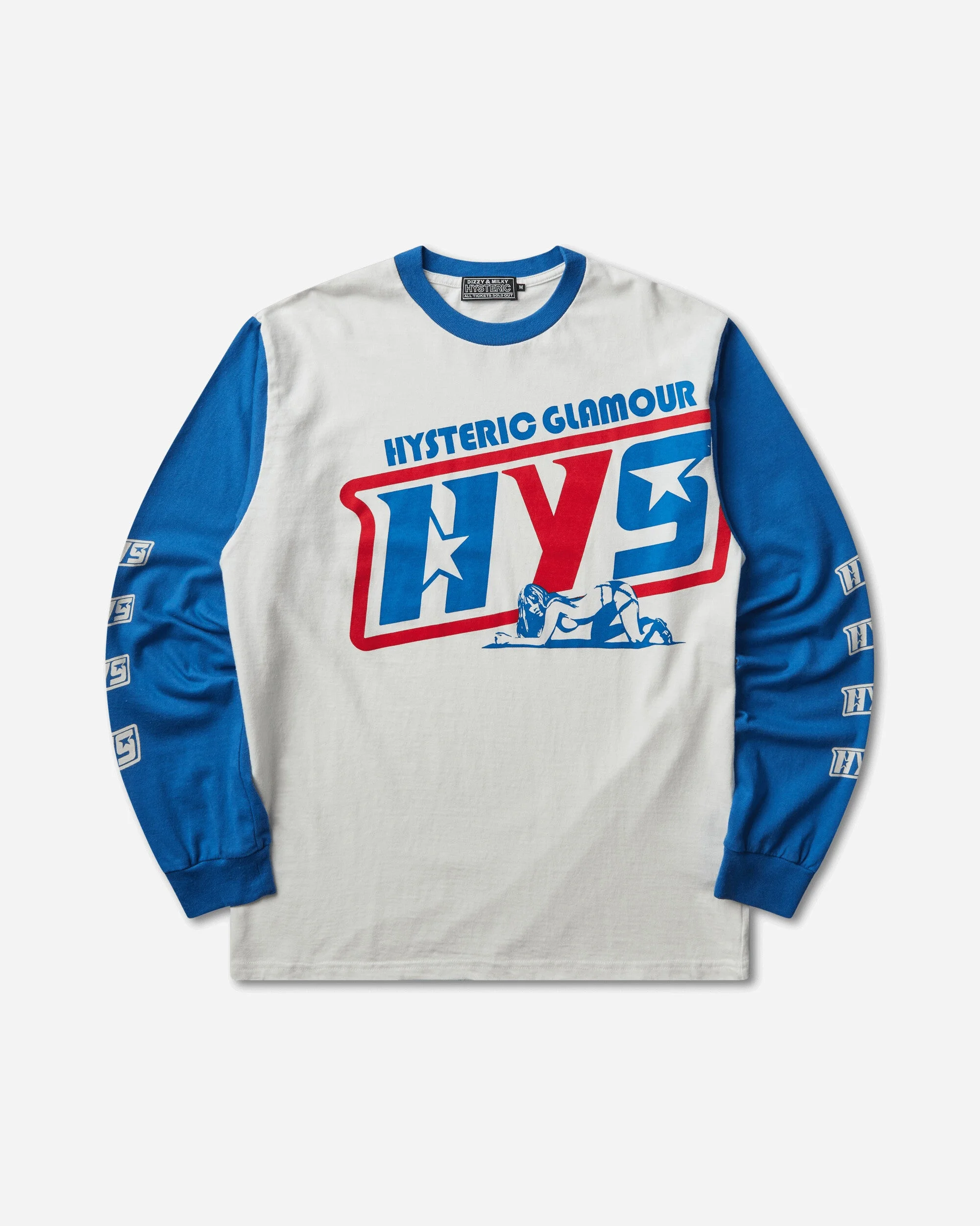 Men's Dart Track Longsleeve T-Shirt White - 1