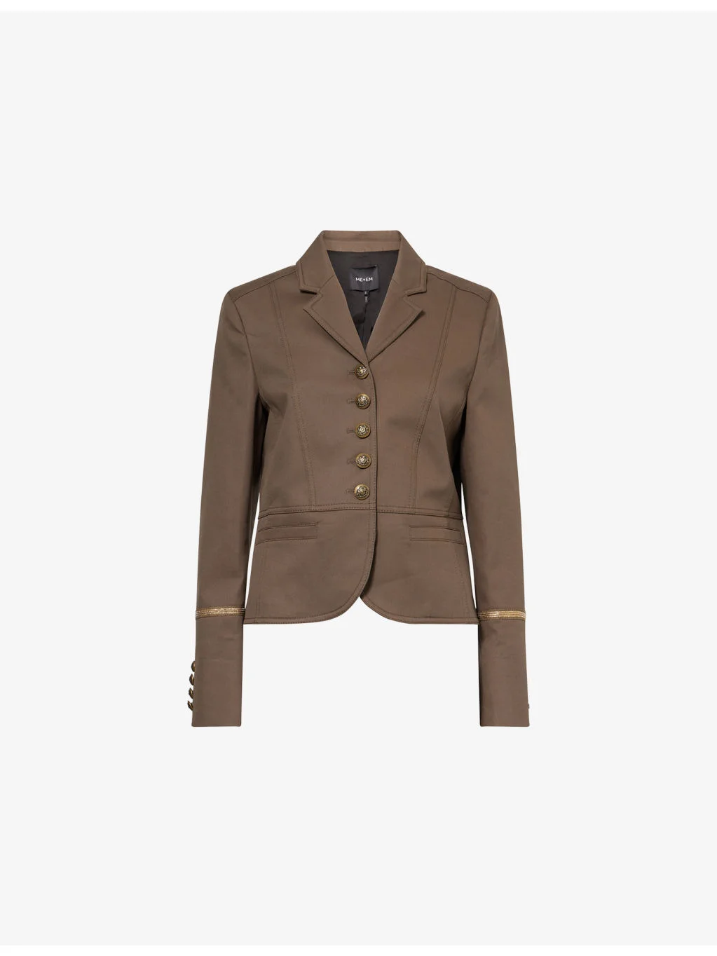 Contrast-Trim Utility Cotton Jacket - 1