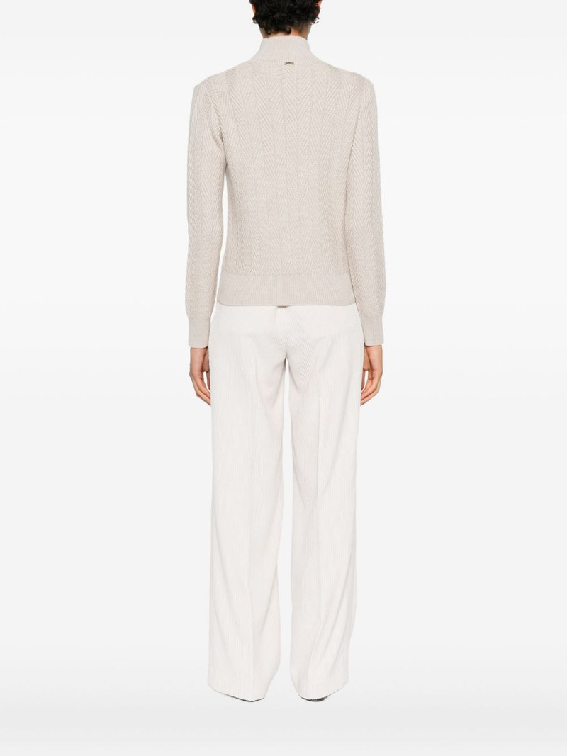 high-neck textured sweater 4