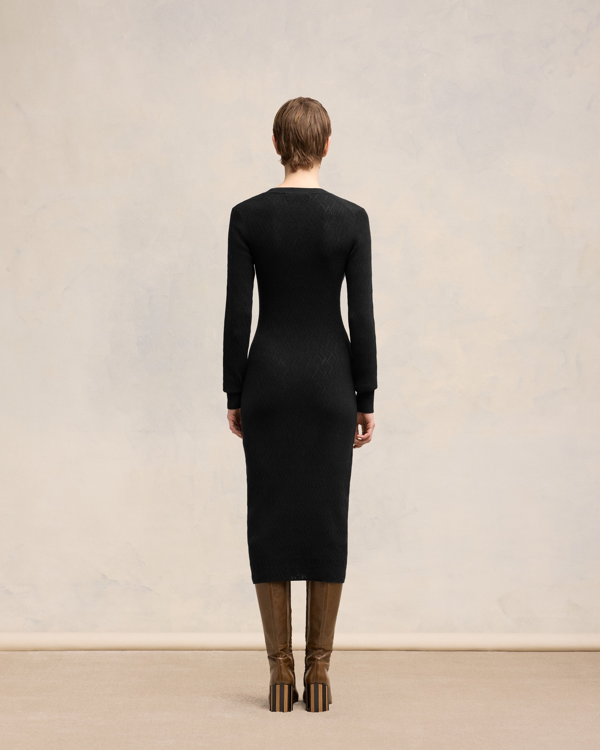 AMI DE COEUR POINTELLE MIDI DRESS - 5