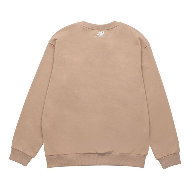 New Balance Logo Crew Neck Sweaters 'Beige' 5CC44333-BEI - 4