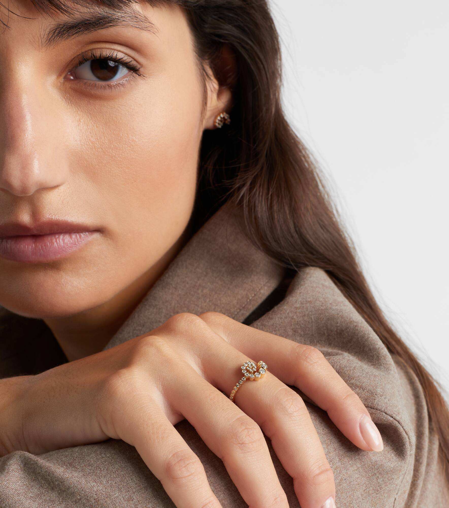 Rêve Escargot 18kt gold ring with diamonds - 2