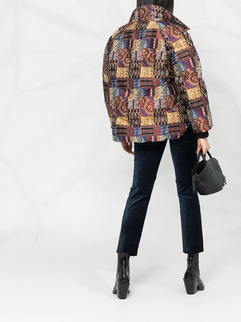 patchwork down jacket - 6