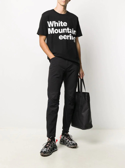 White Mountaineering logo print short-sleeved T-shirt outlook