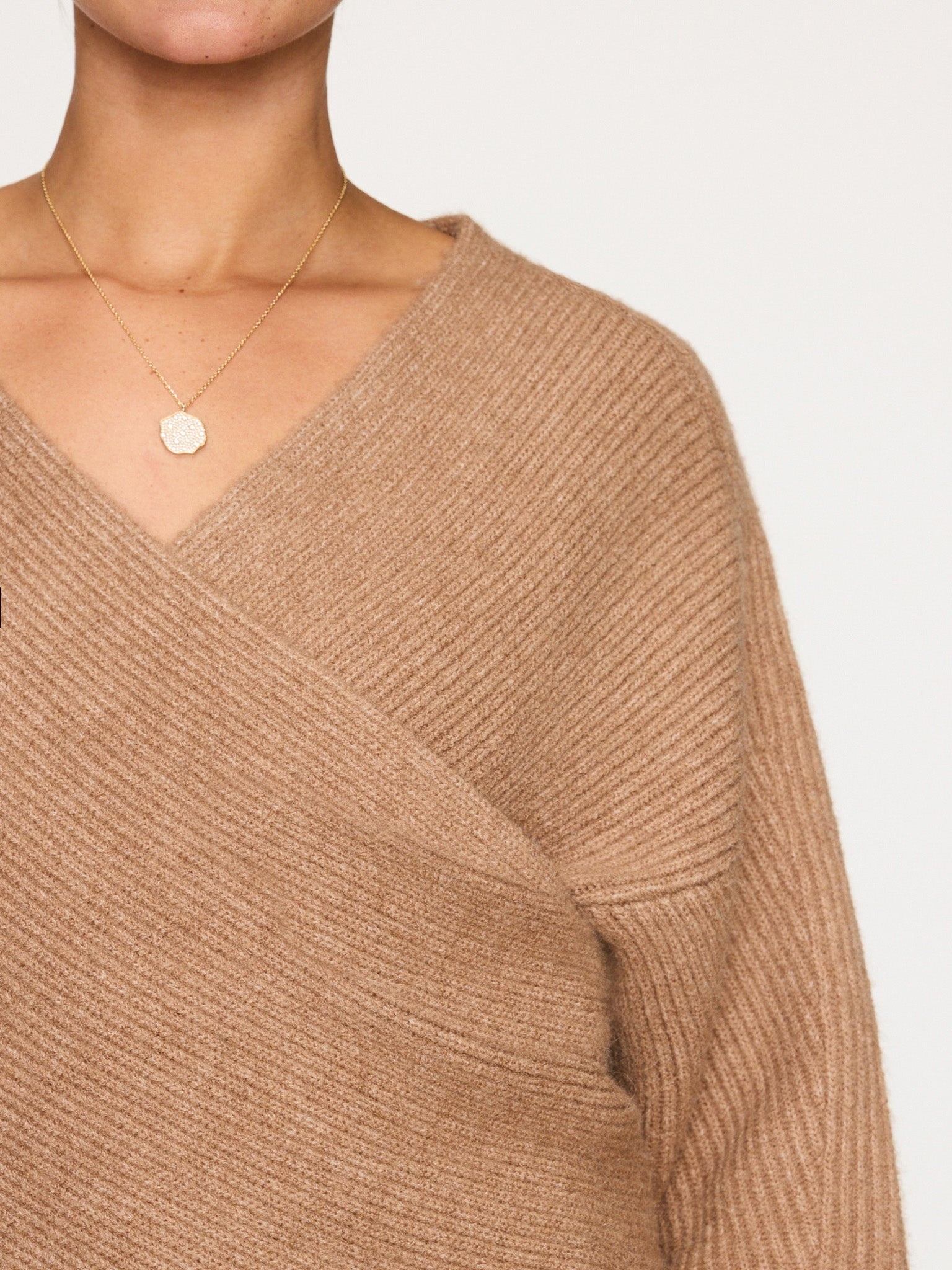 The Hughes Wrap Front Sweater - 7