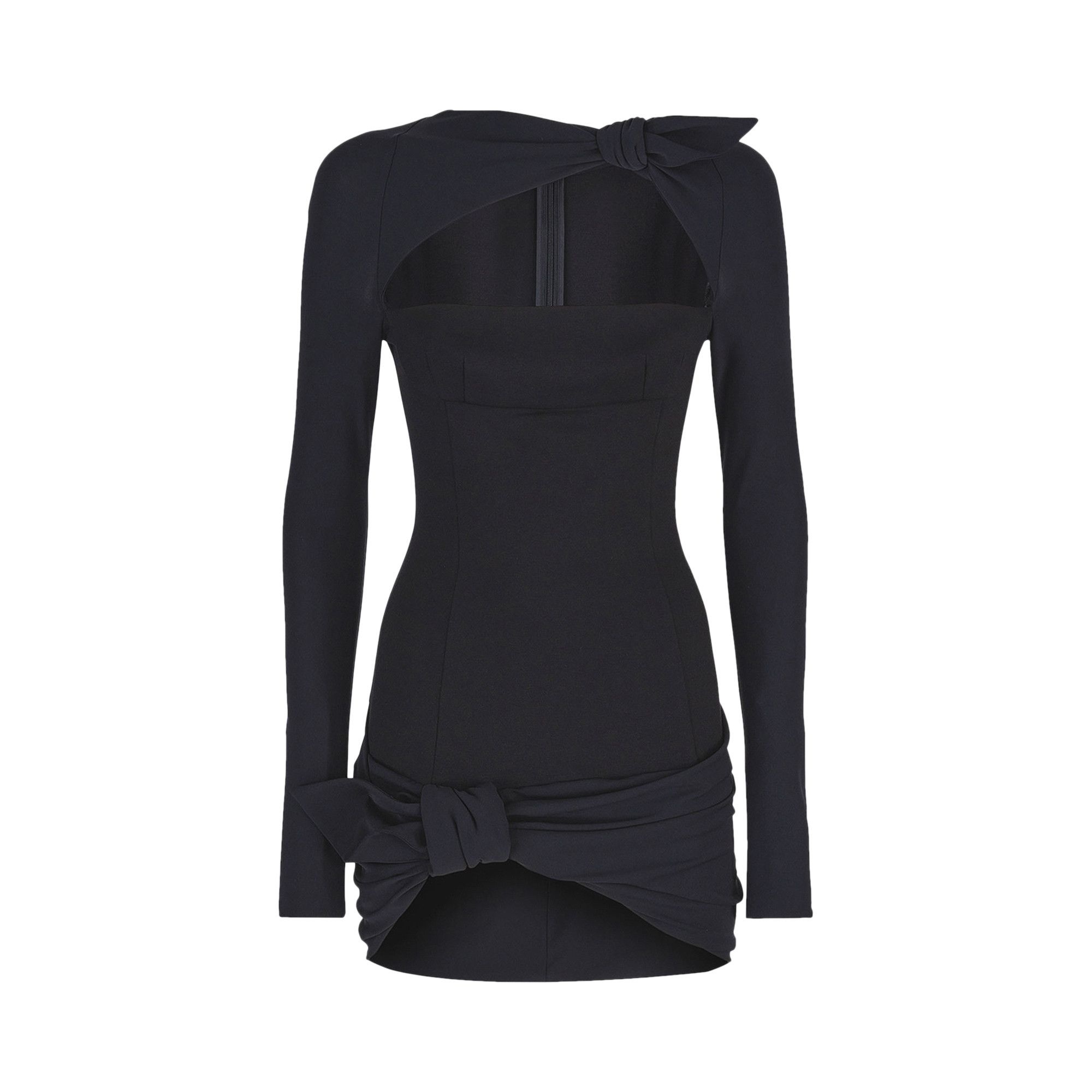 The Attico Donnie Mini Dress 'Black' - 1