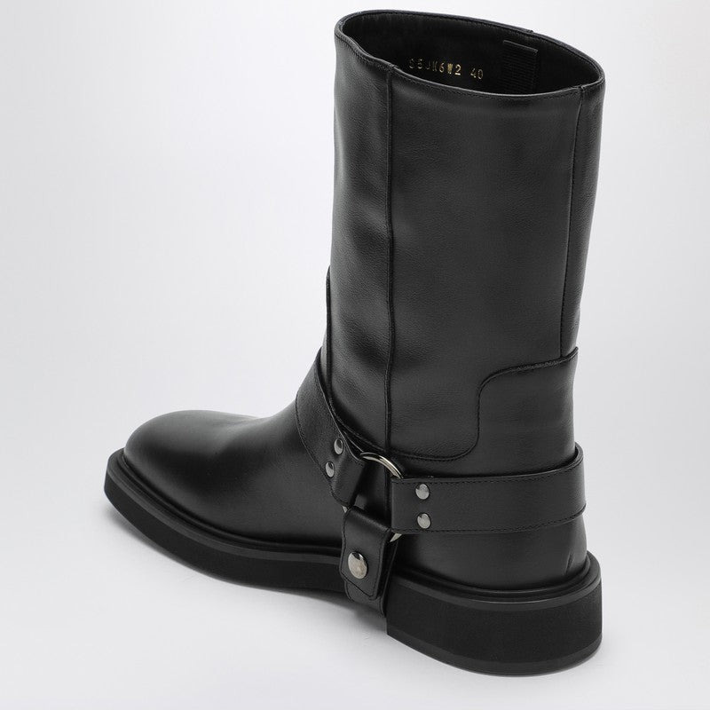 Valentino Garavani Vlogo Signature Black Boot Women - 2