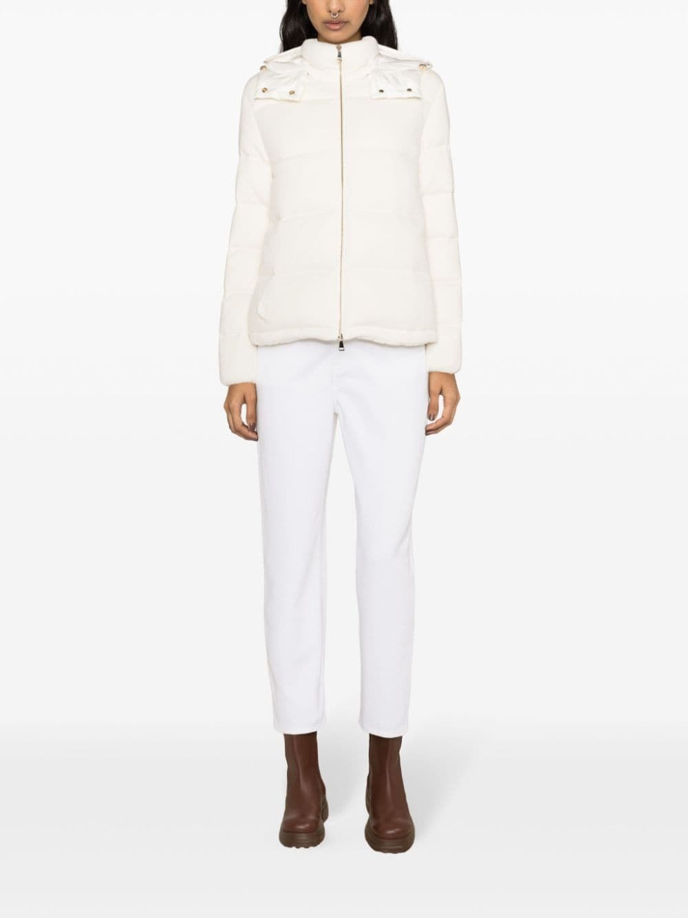 high-rise cropped jeans - 2