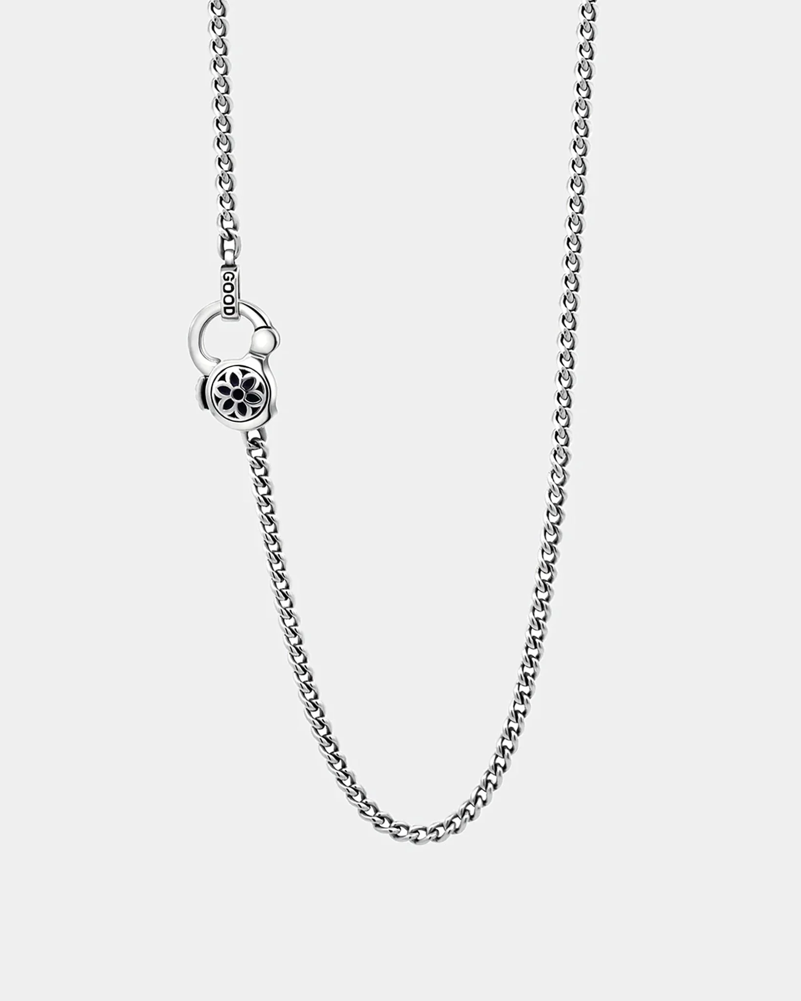 GOOD ART HLYWD CURB CHAIN NECKLACE LINK SIZE 4A AT 21" - STERLING SILVER - 1