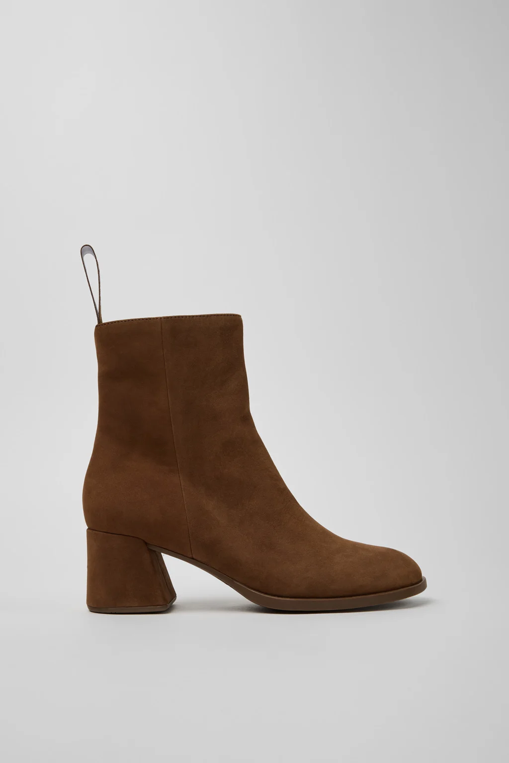 Kora Brown Nubuck Ankle Boots for Women. - 1