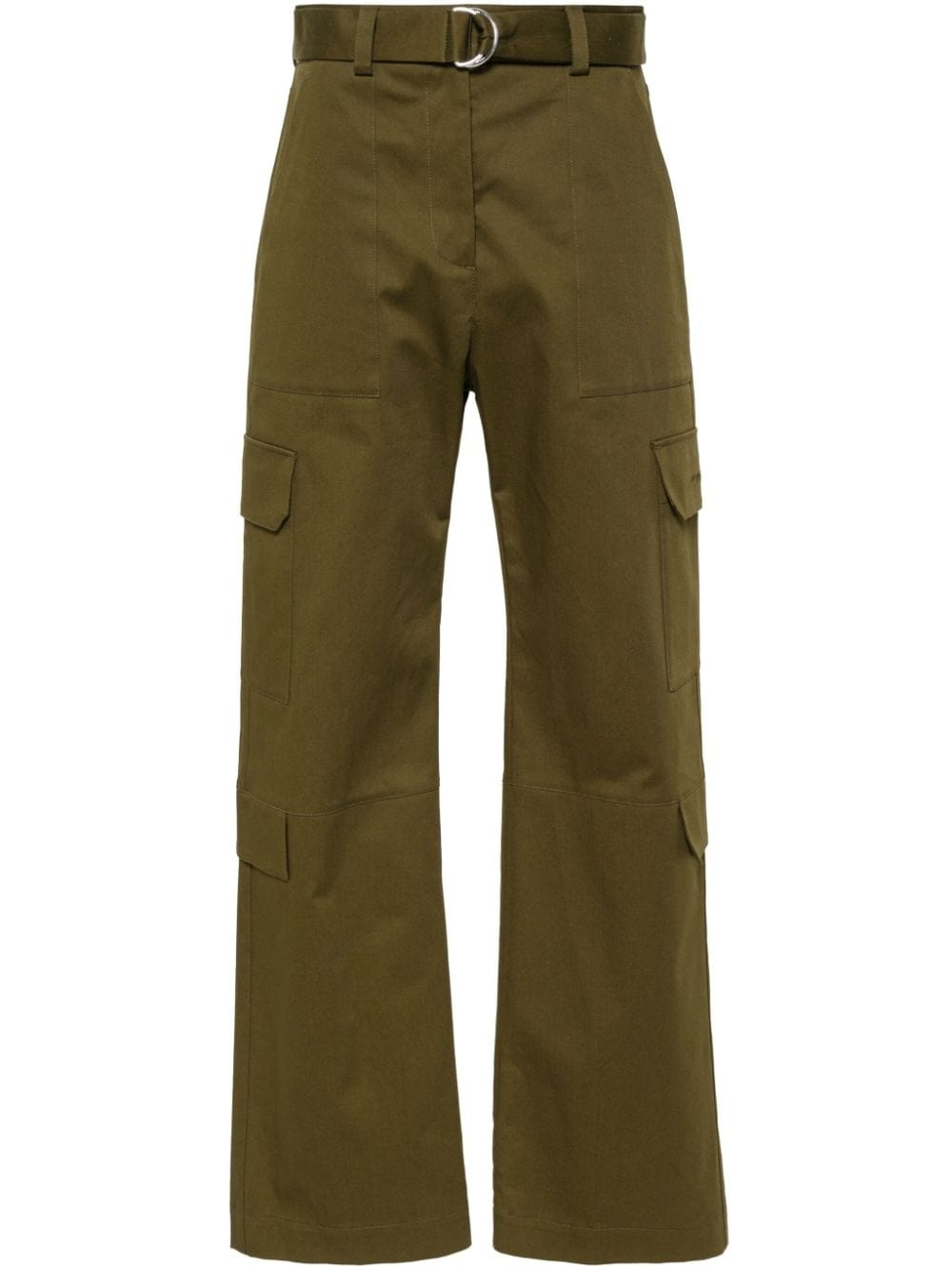 straight-leg cargo trousers - 1