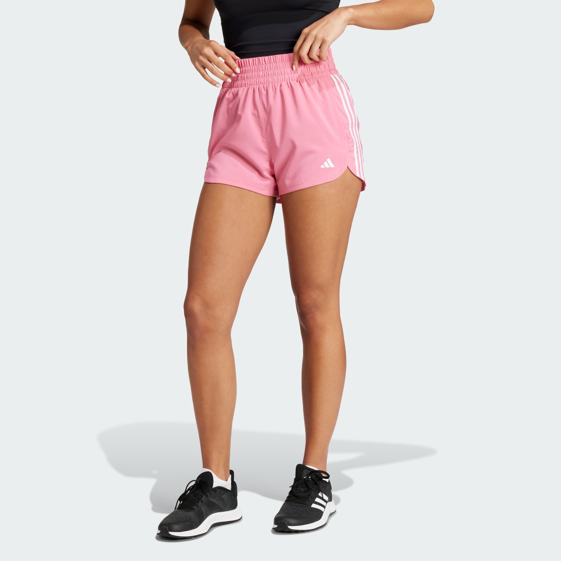 Pacer Training 3-Stripes Woven High-Rise Shorts - 2