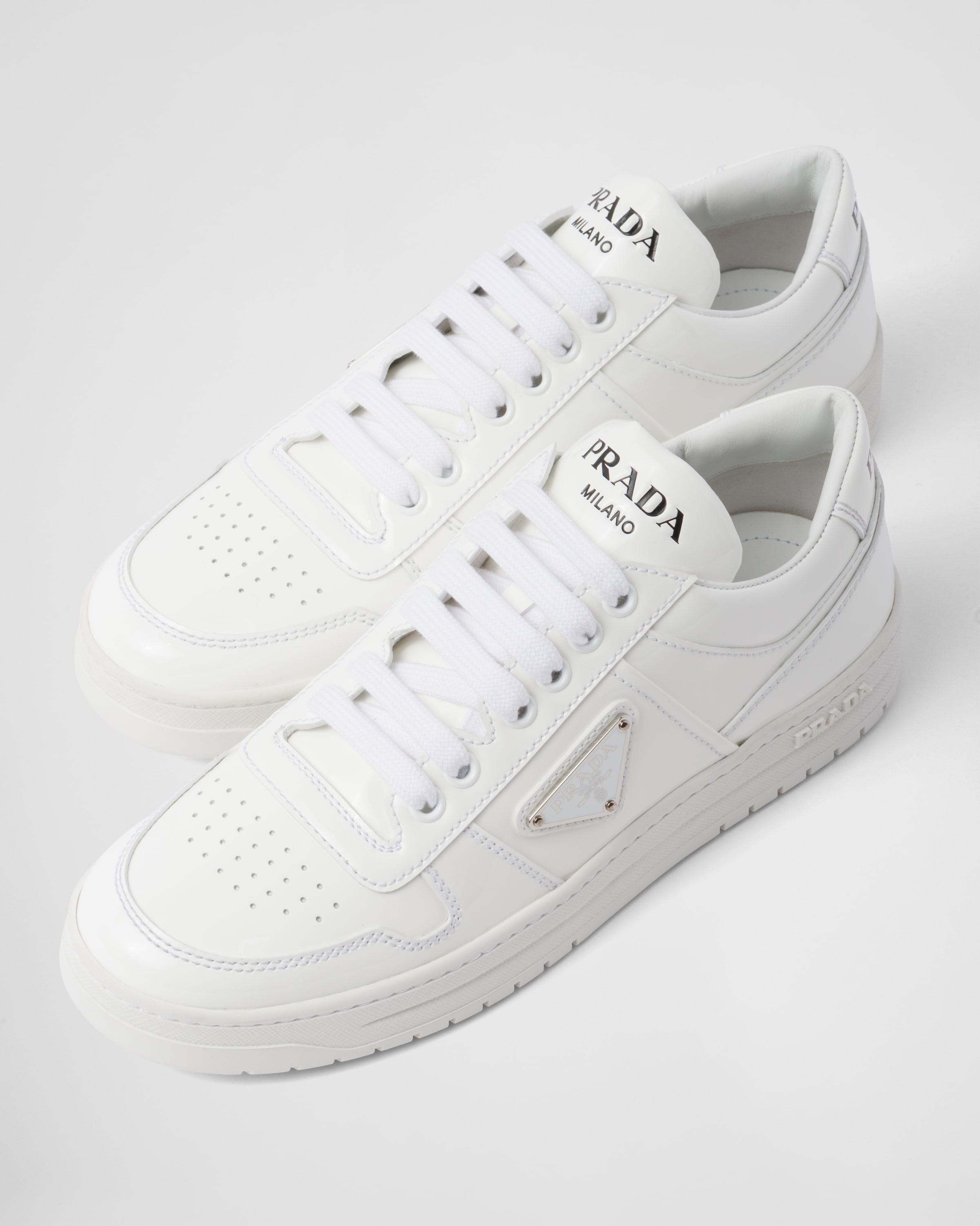 Prada Downtown patent leather sneakers