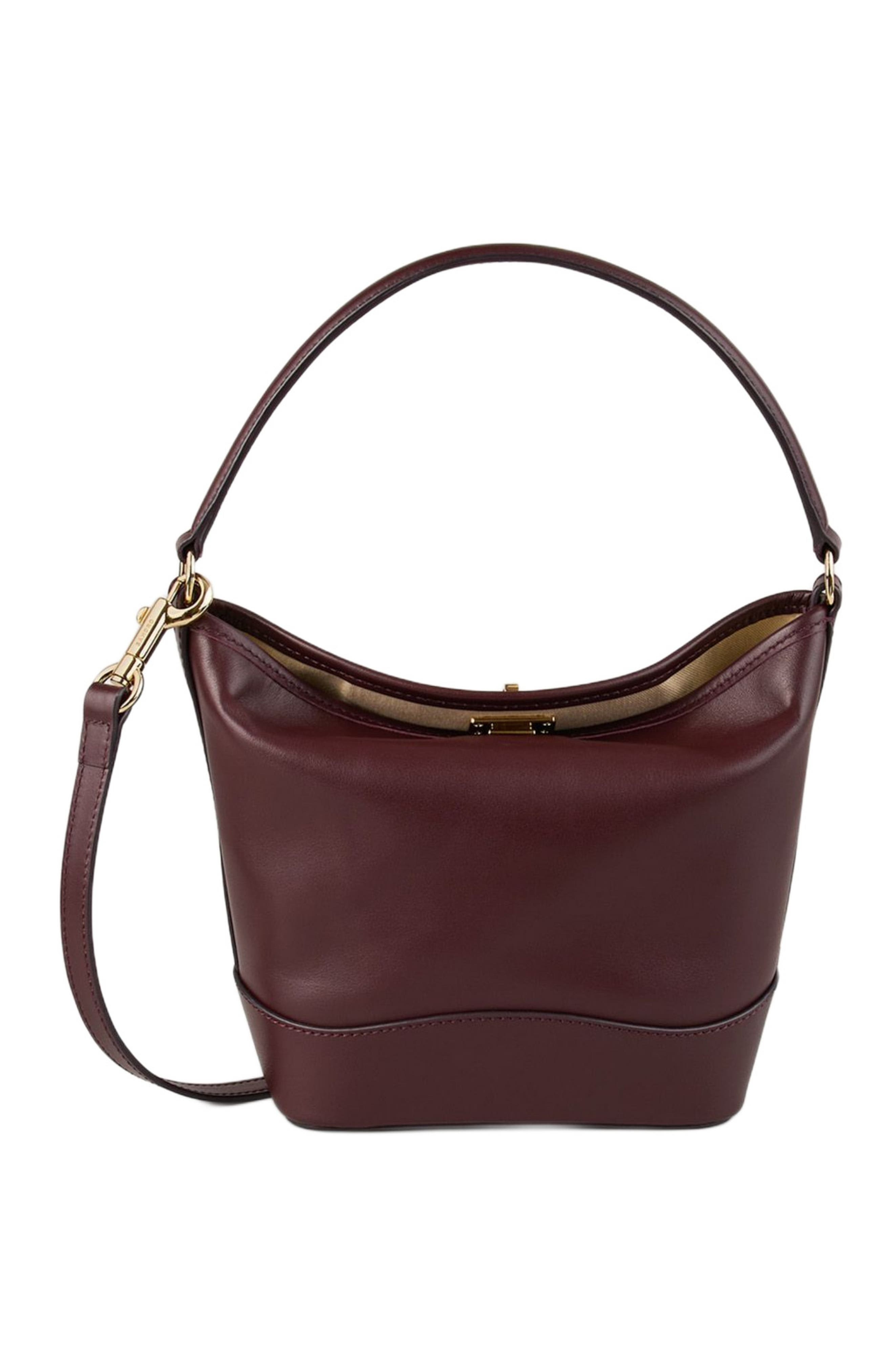 SANDRO Tangoso mini leather bag in Bordeaux at Nordstrom - 3