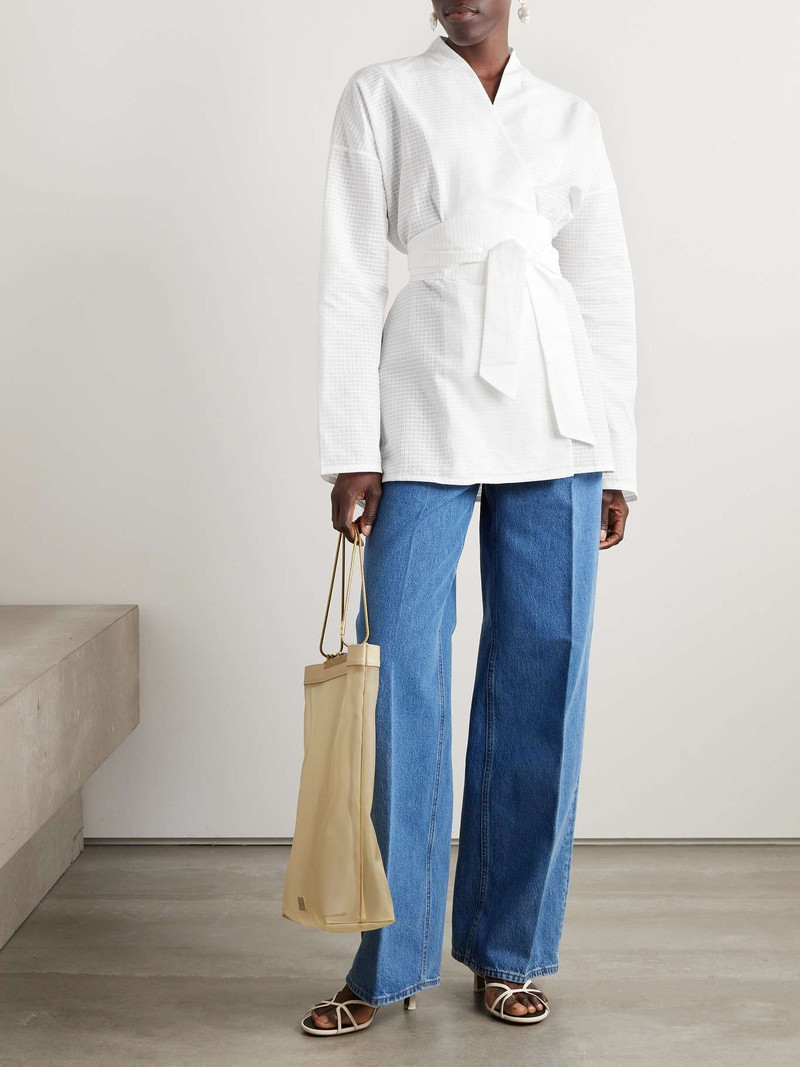 TOVE Arya belted cotton-ripstop shirt outlook