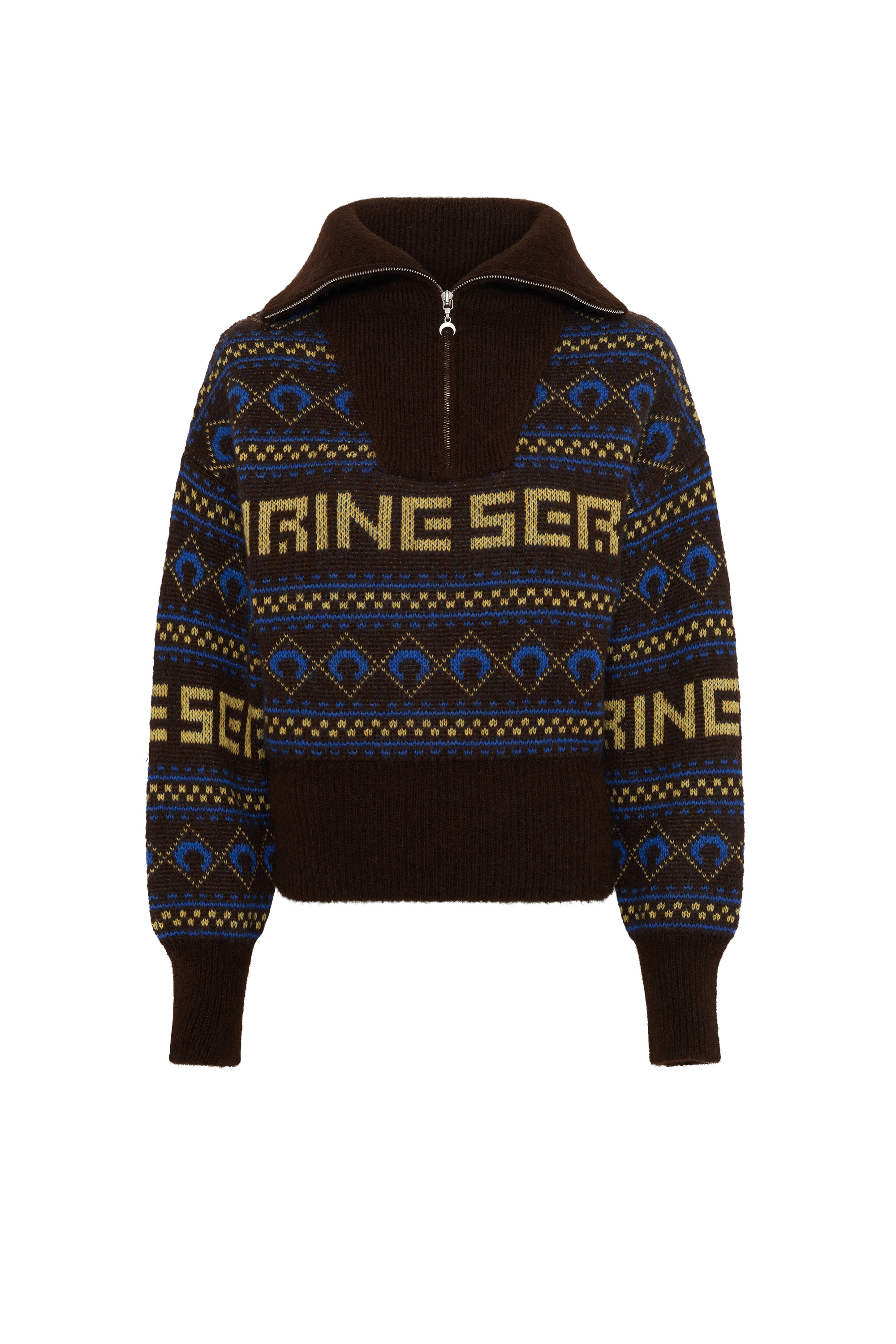 Jacquard Knit Sailor Sweater - 1