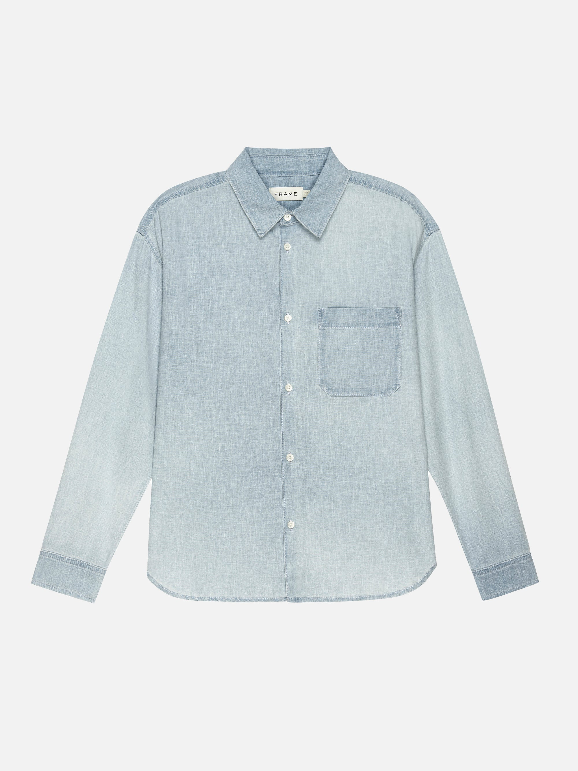 Chambray Camp Collar Shirt in Herald - 1