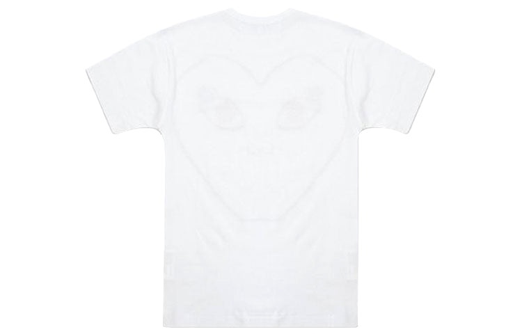 COMME des GARCONS PLAY Outline Heart T-Shirt 'White' AZ-T100-051-1 - 2
