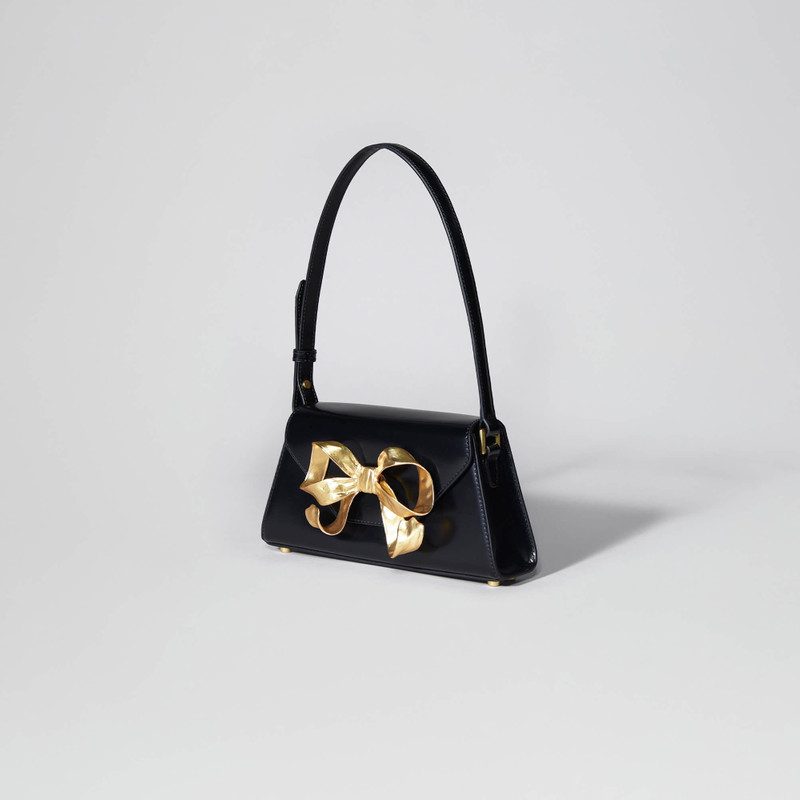 self-portrait Black Bow Mini Shoulder Bag outlook