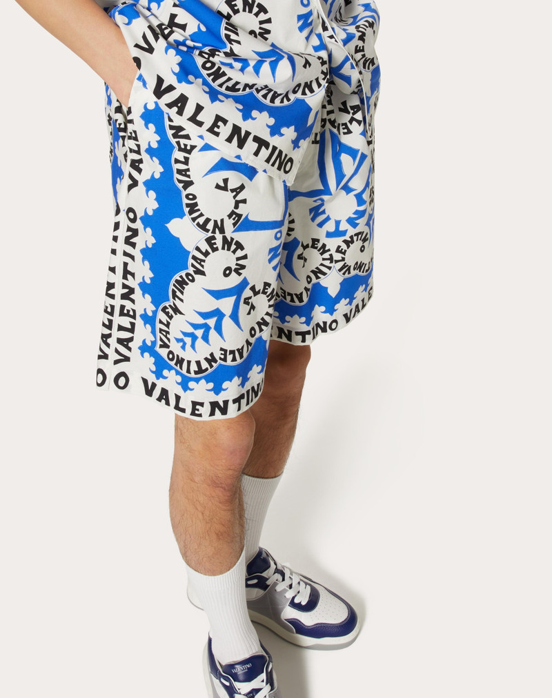 MINI BANDANA PRINT COTTON BERMUDA SHORTS 5