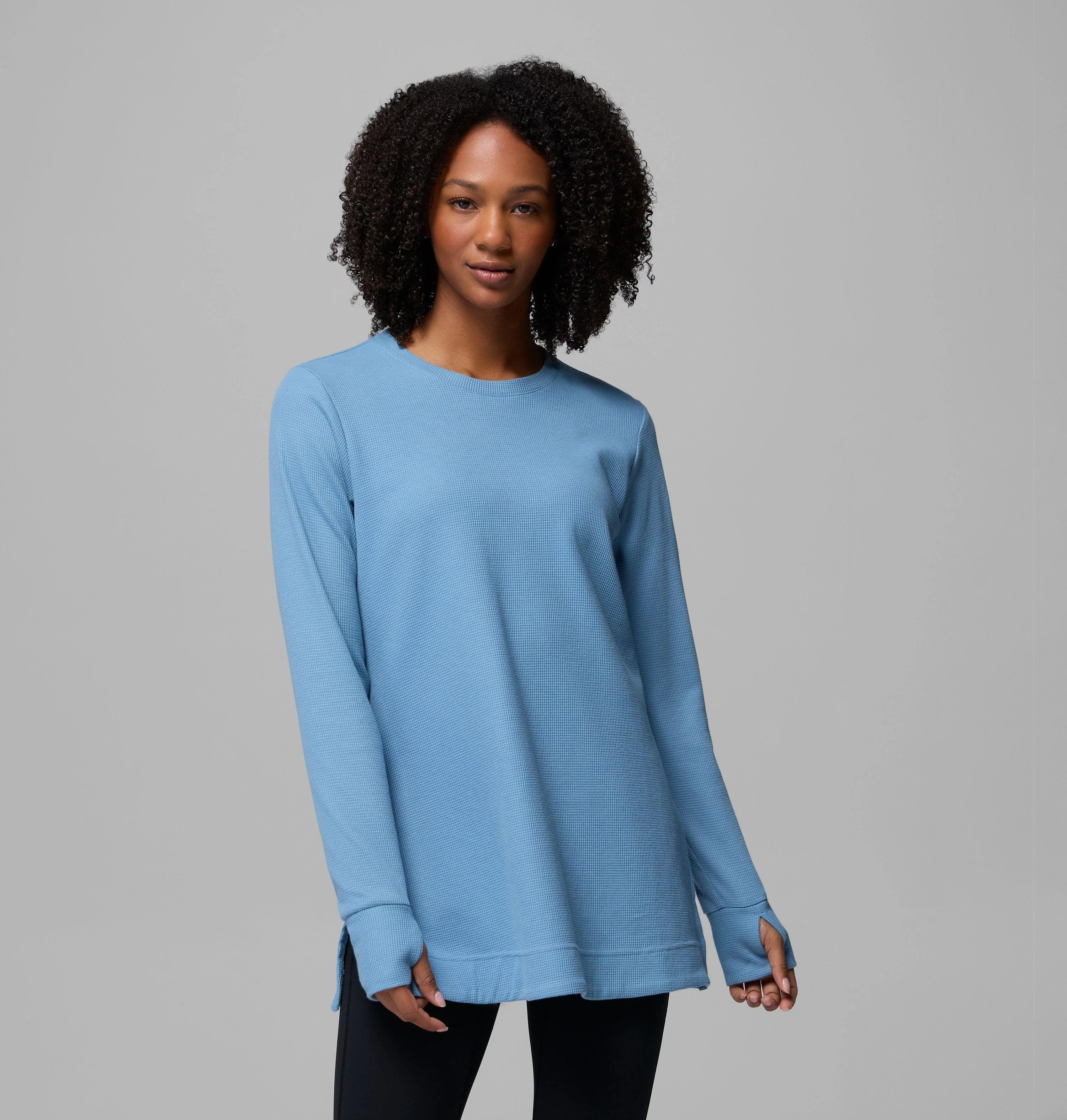 Women's Holly Hideaway Waffle Tunic - 1