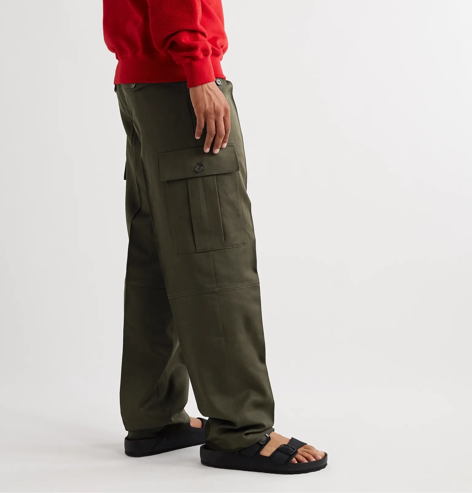 Virgin Wool Cargo Trousers - 4