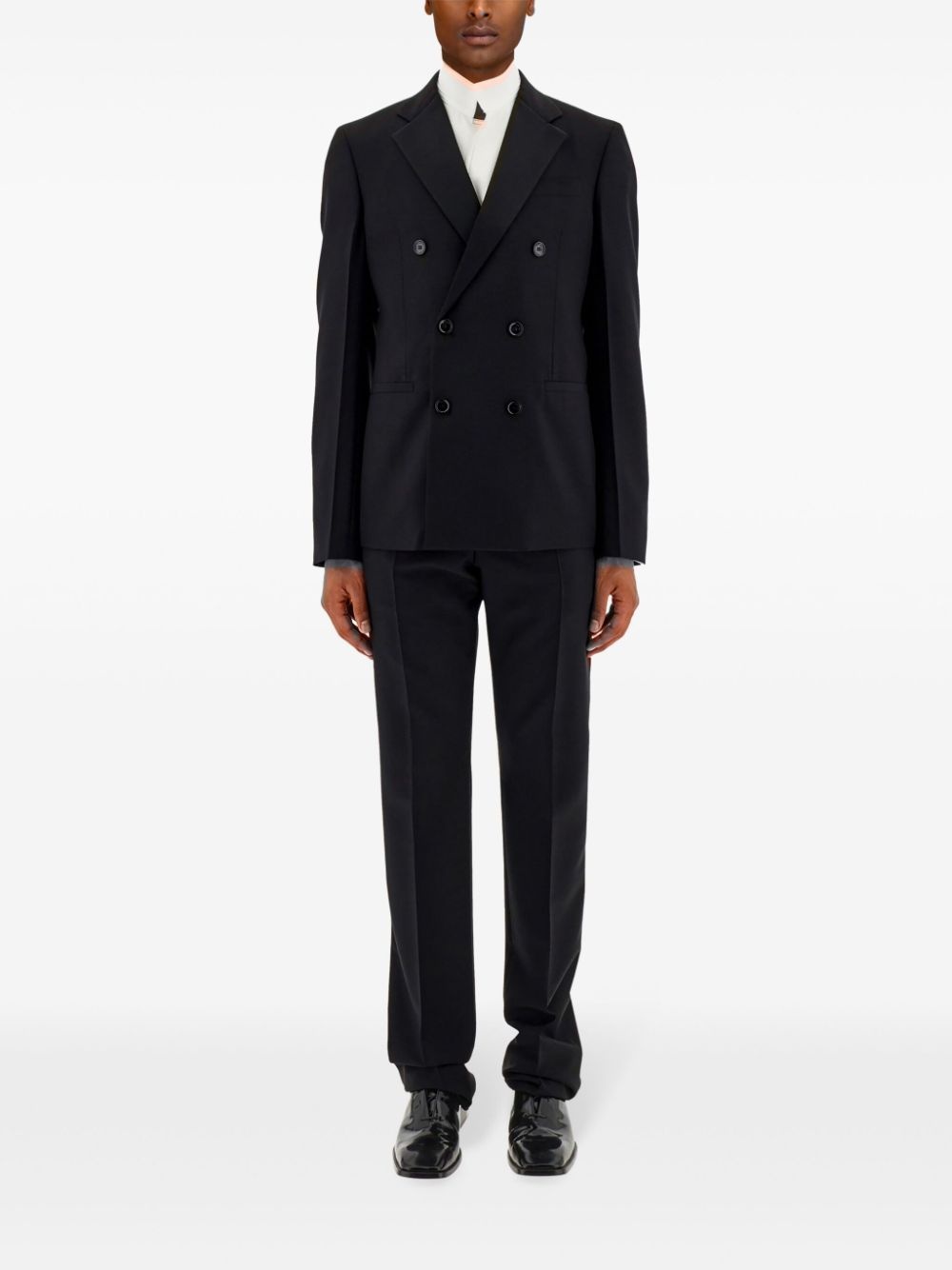 peak-lapels double-breasted blazer - 2