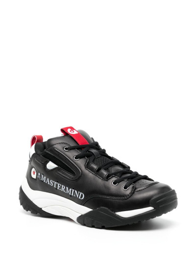 mastermind JAPAN panelled leather sneakers outlook