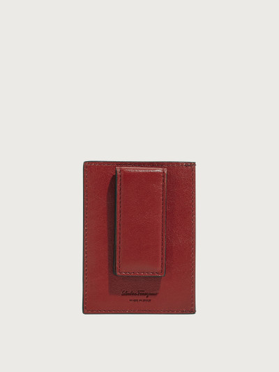 FERRAGAMO Gancini credit card holder outlook