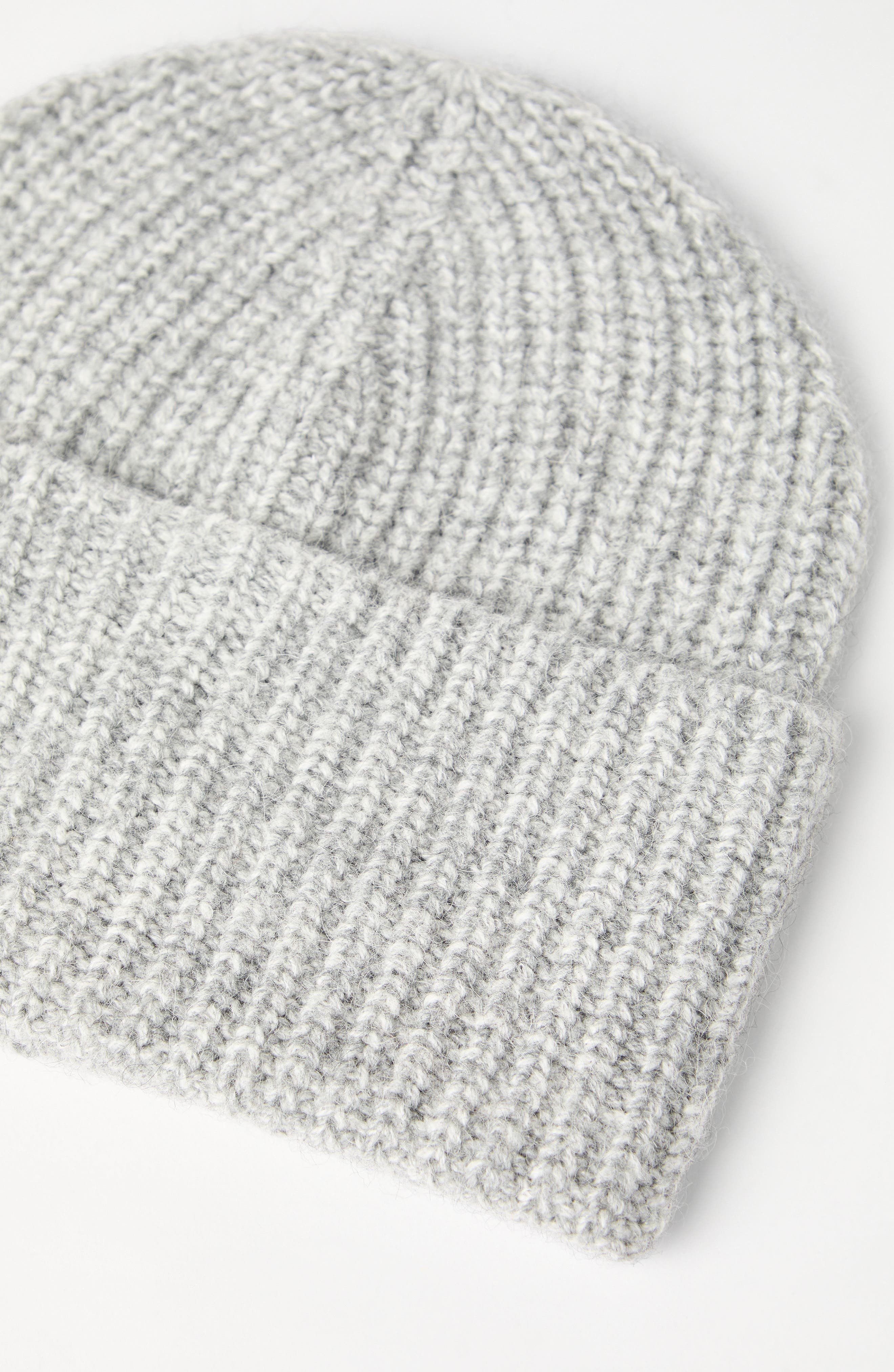Brunello Cucinelli Rib knit beanie in Light Grey at Nordstrom - 3