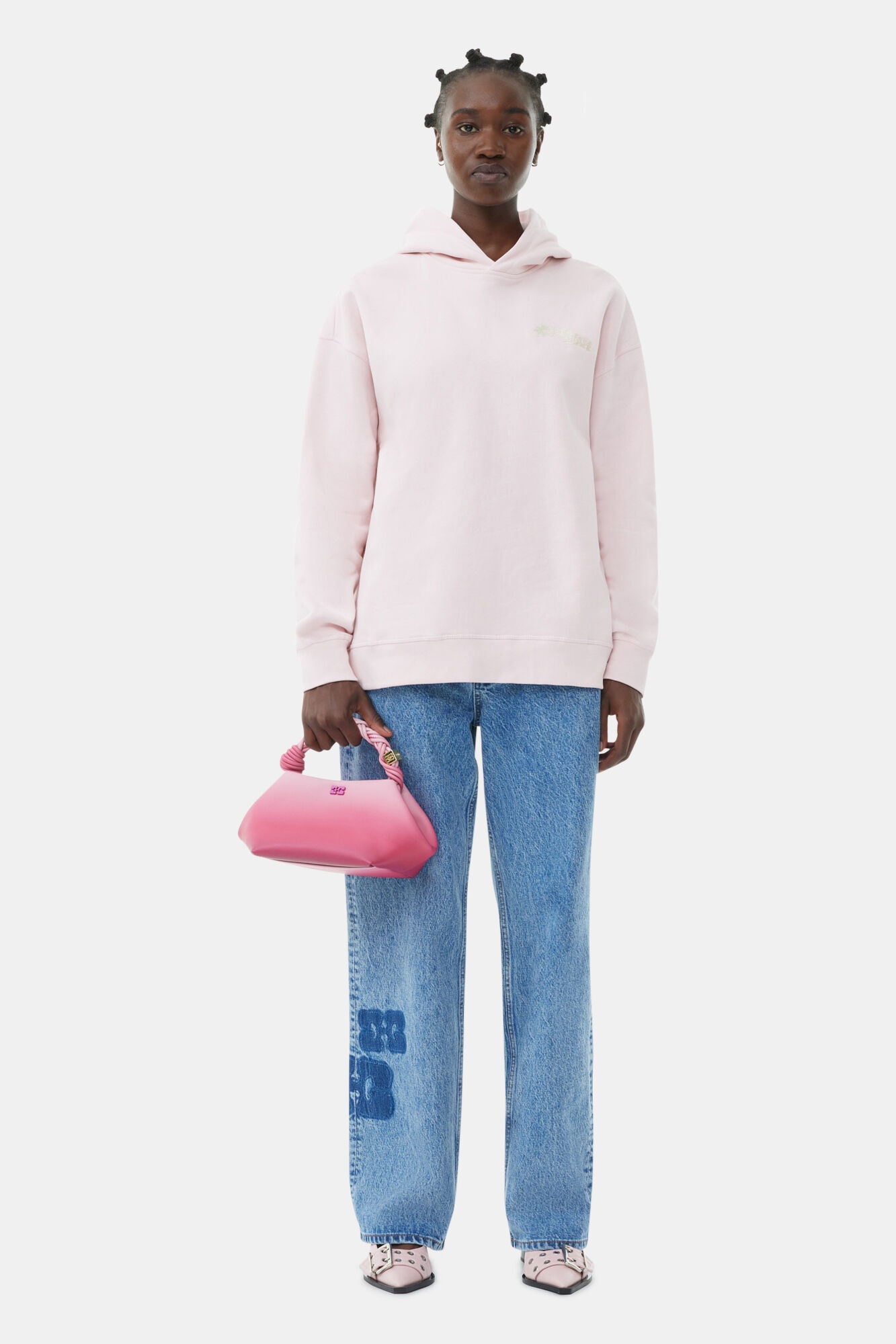 PINK GRADIENT SMALL GANNI BOU BAG - 4