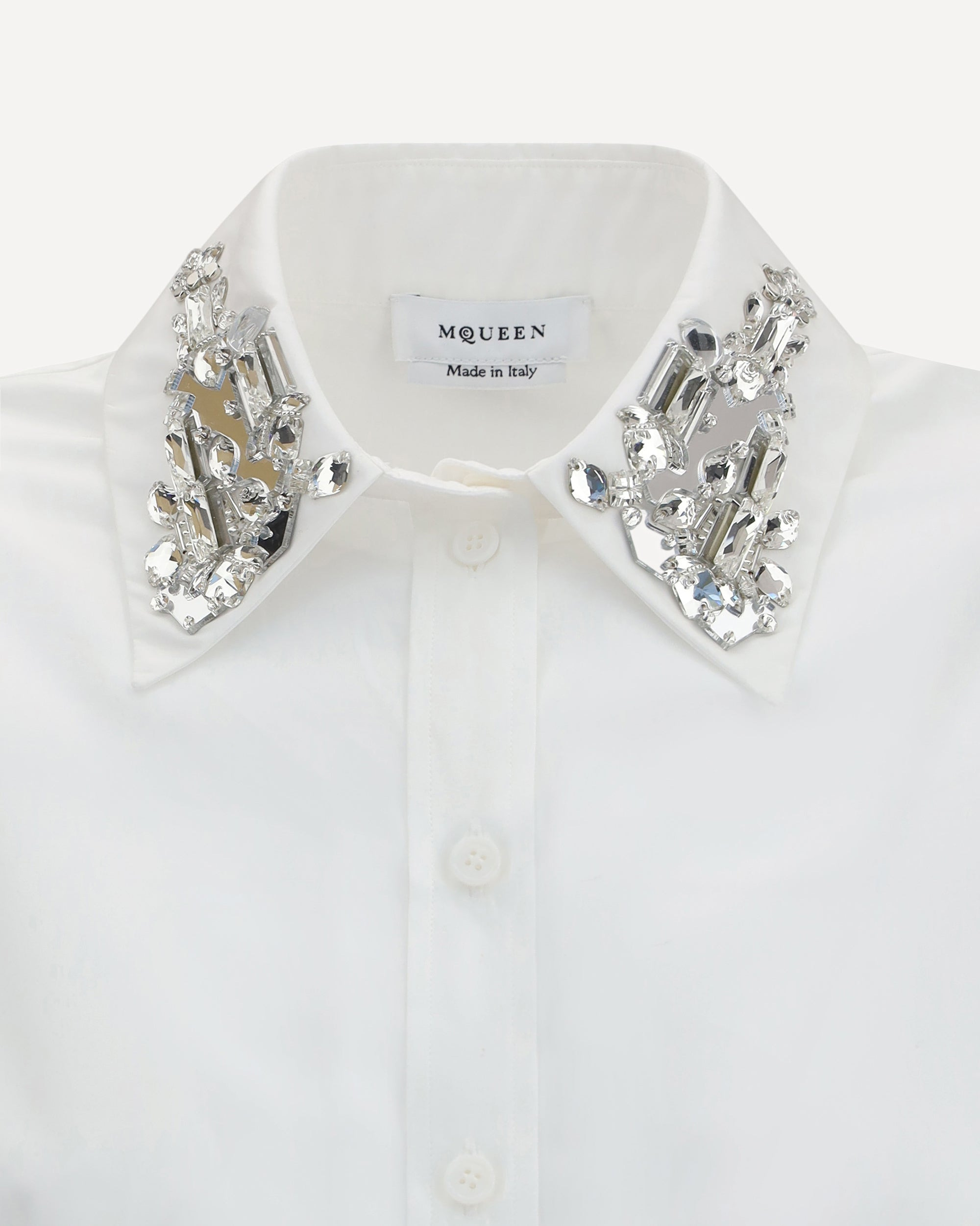 Long-sleeved Shirt with embellished collar - 3
