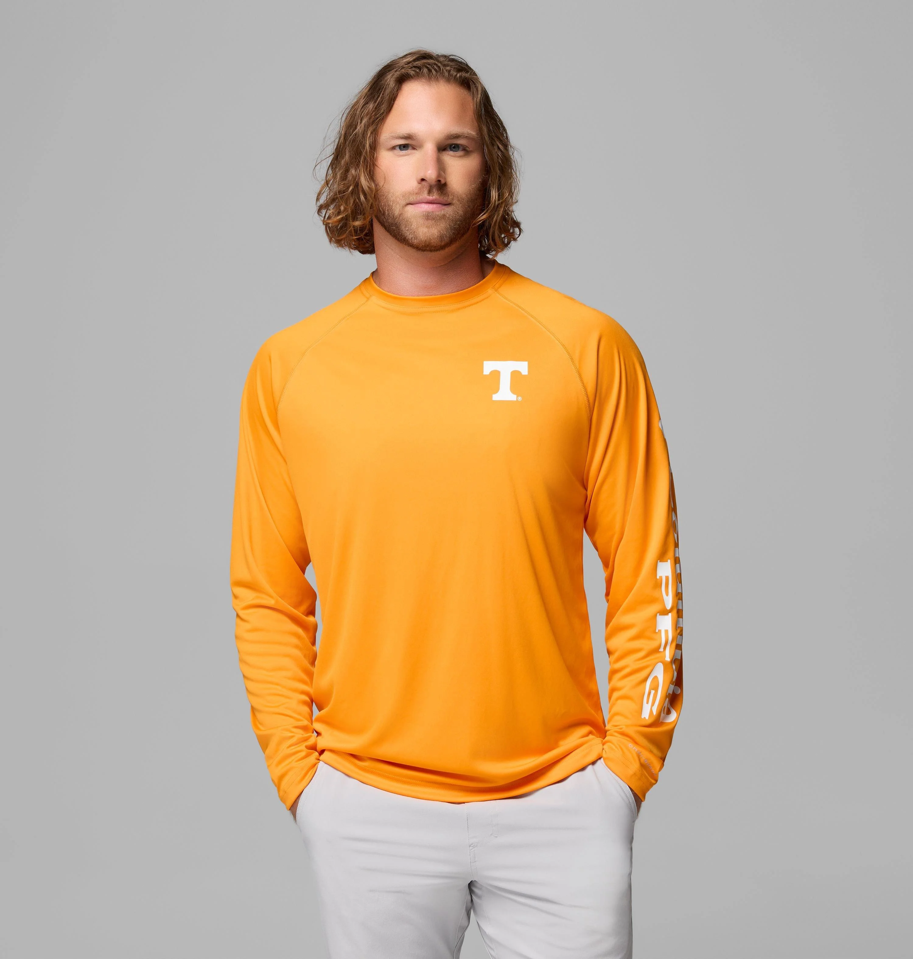 Men's Collegiate PFG Terminal Tackle Long Sleeve Shirt - Tennessee - 1