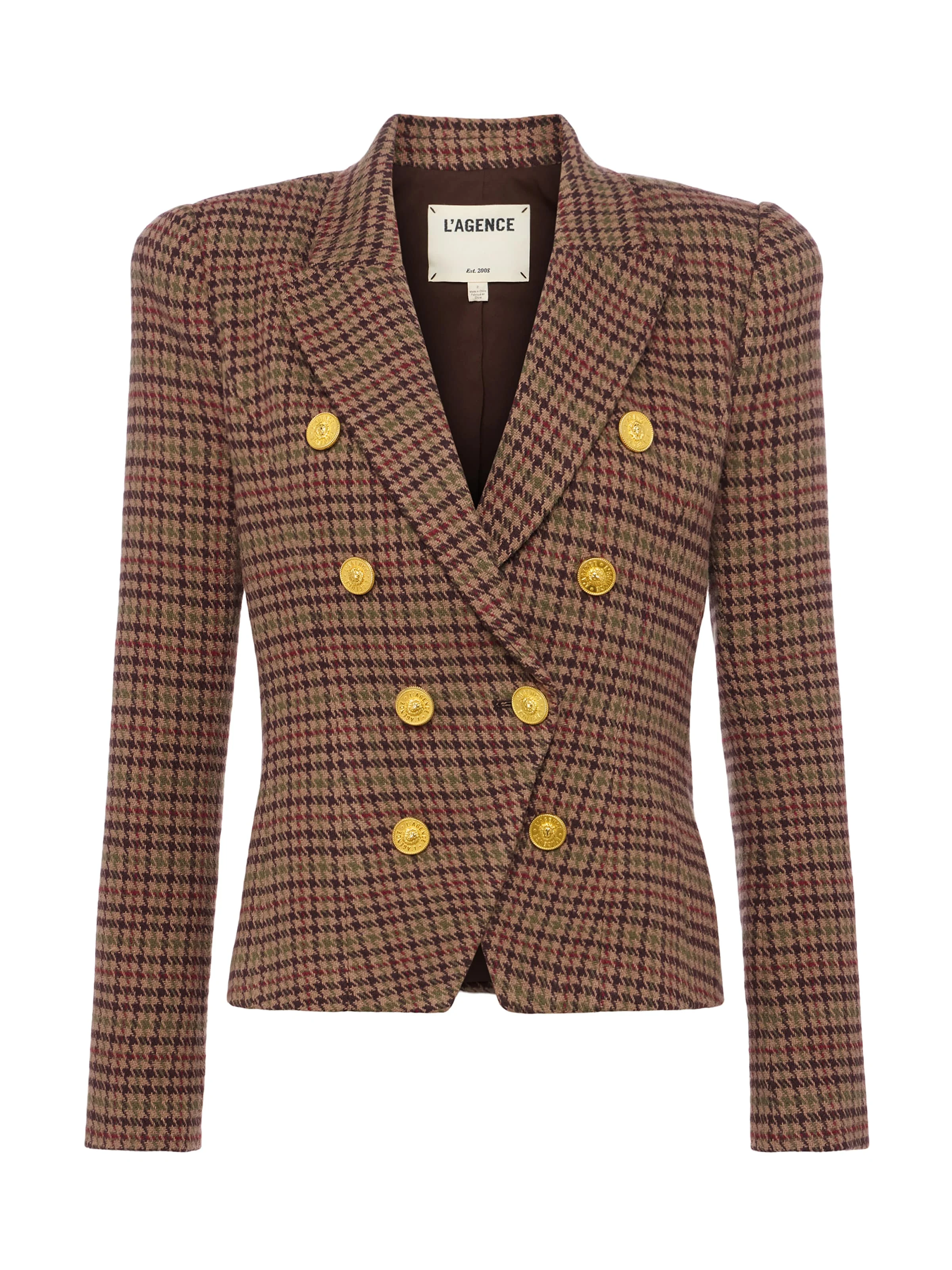 Bethany Houndstooth Blazer - 1