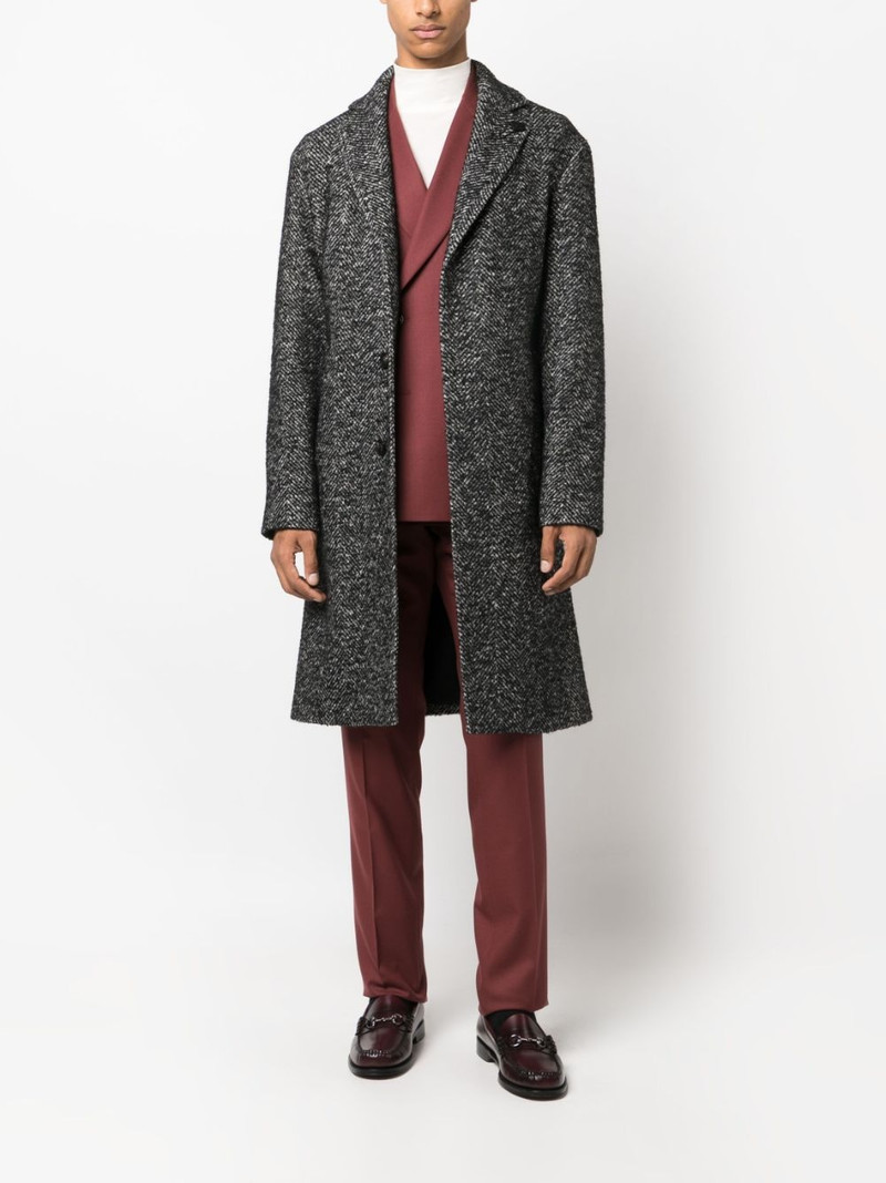 LARDINI single-breasted belted coat outlook