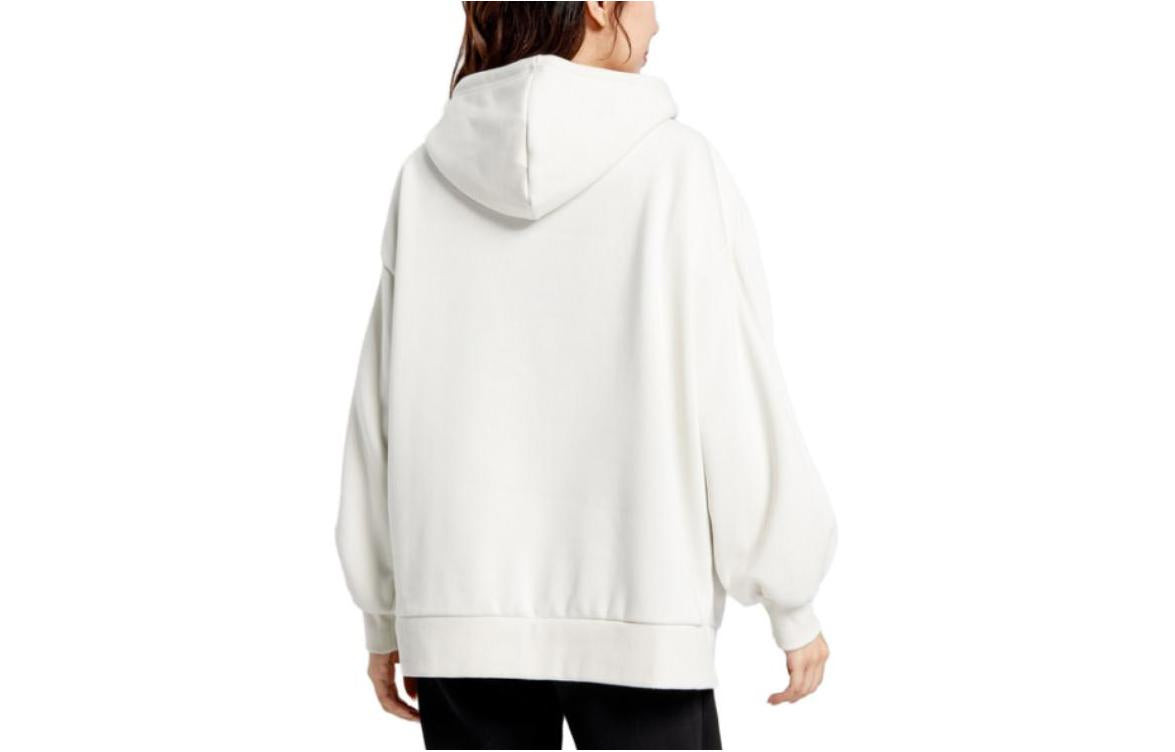 (WMNS) PUMA Word Logo Hoodie 'White' 536184-05 - 2