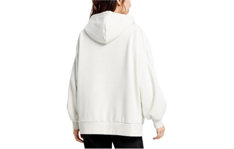 PUMA (WMNS) PUMA Word Logo Hoodie 'White' 536184-05 outlook