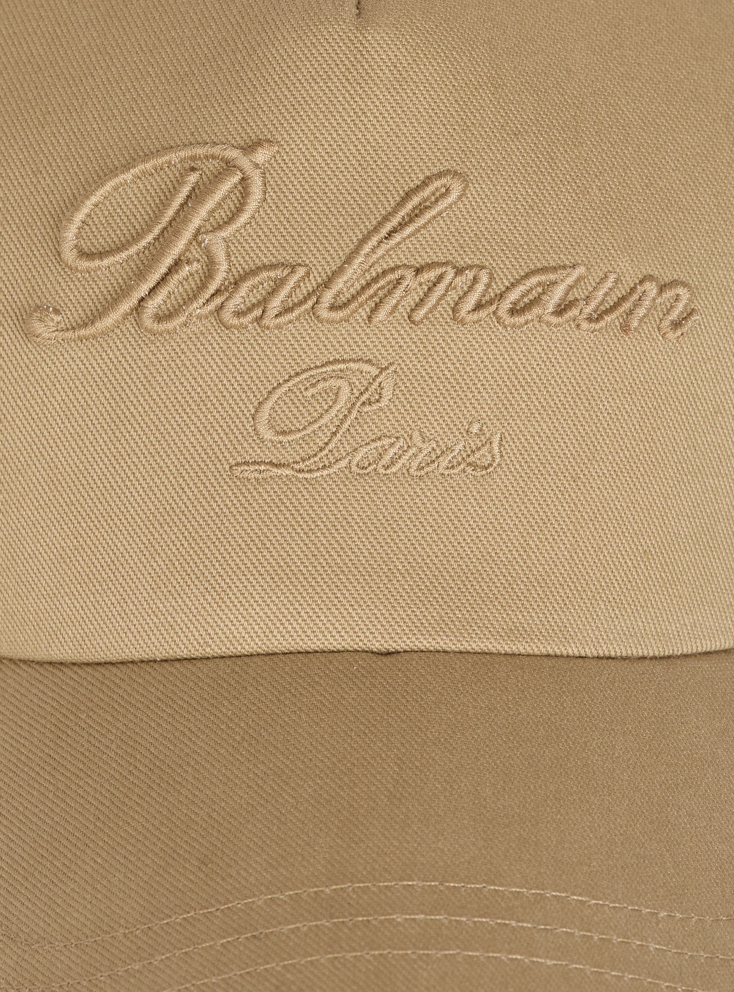 Cotton cap with Balmain Signature embroidery - 5