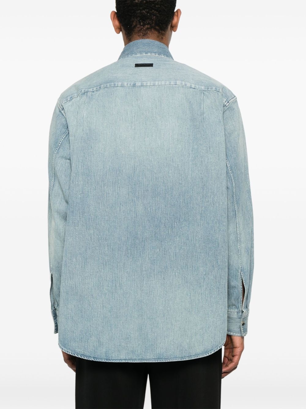 button-up denim shirt - 4