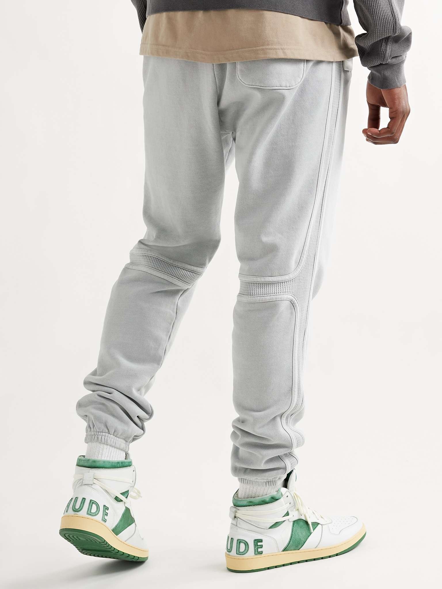 Cross Thermal Tapered Panelled Cotton-Jersey Sweatpants - 4