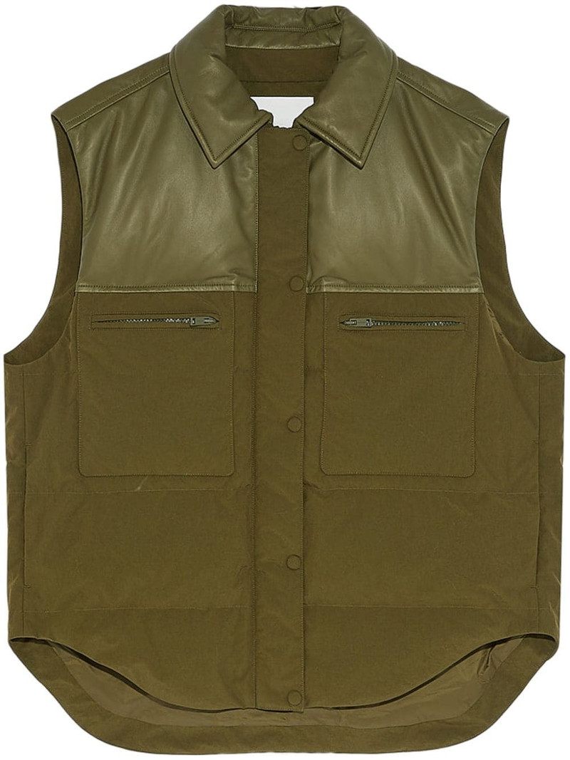 leather-panels down gilet 1