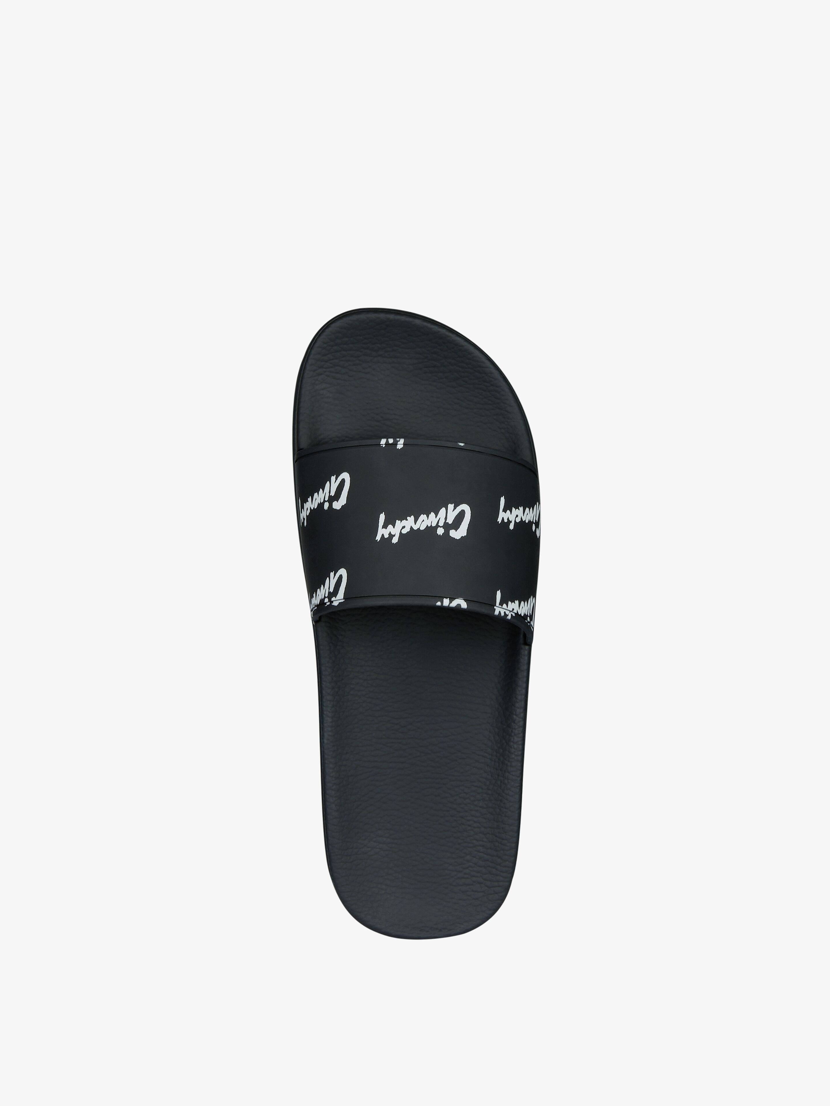 GIVENCHY ALL-OVER PRINT FLAT SANDALS IN TRANSPARENT RUBBER - 4