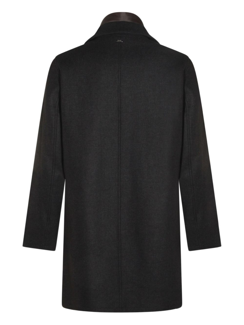 button-fastening detachable-liner coat - 2