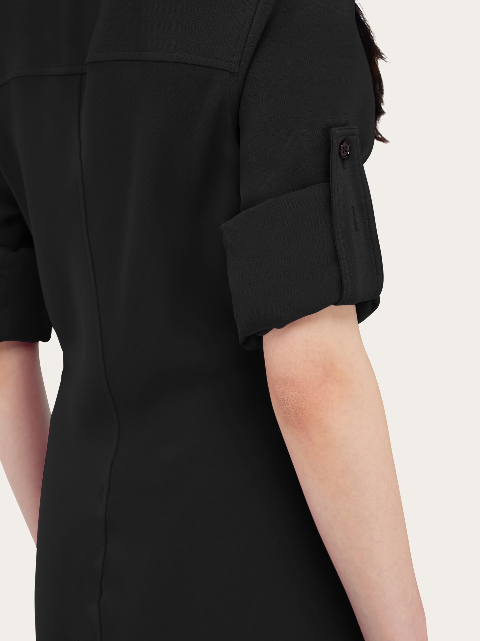 Shirt dress with handkerchief hem - 5