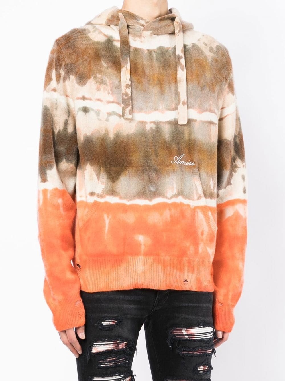 tie-dye wool hoodie - 3