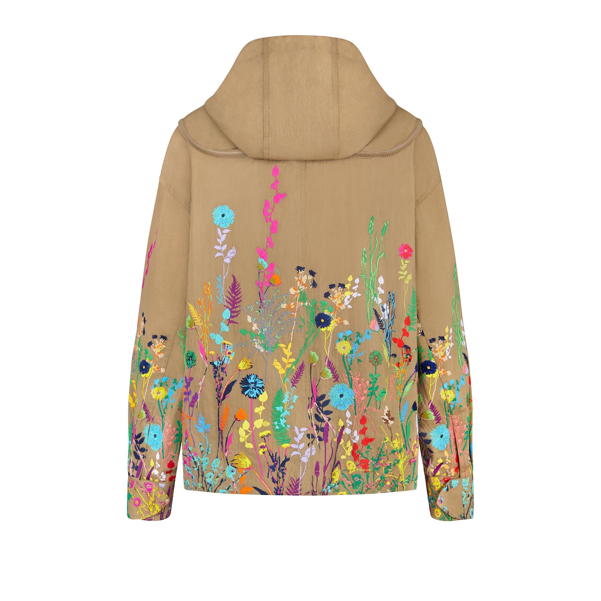 Flowers Embroidered Bee Keeper Blouson - 3