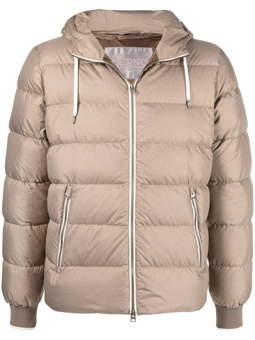 feather-down padded bomber jacket - 1