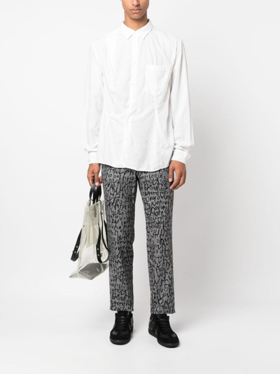 Comme des Garçons Homme Plus draped long-sleeve shirt outlook