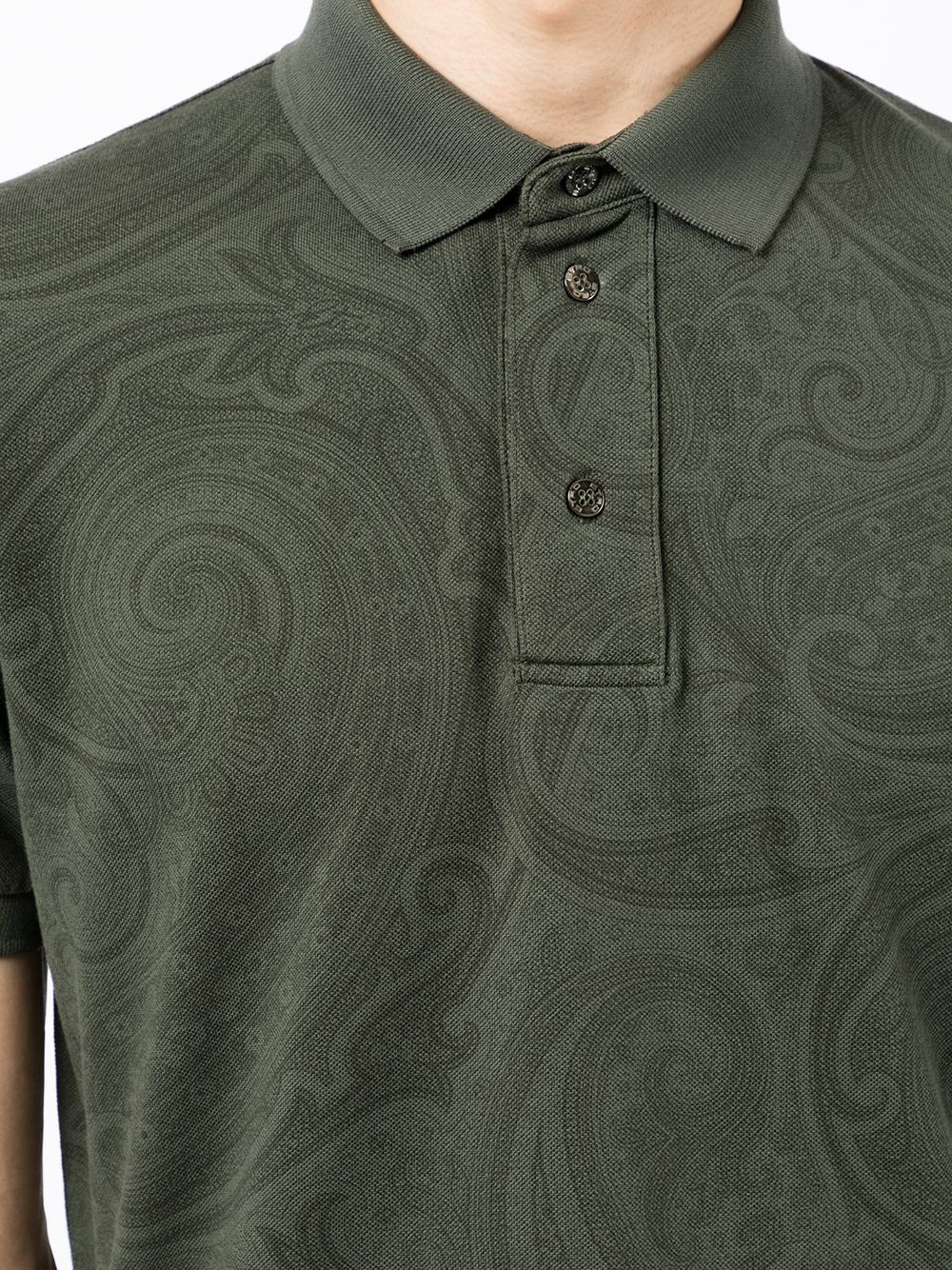 paisley-print polo shirt - 5