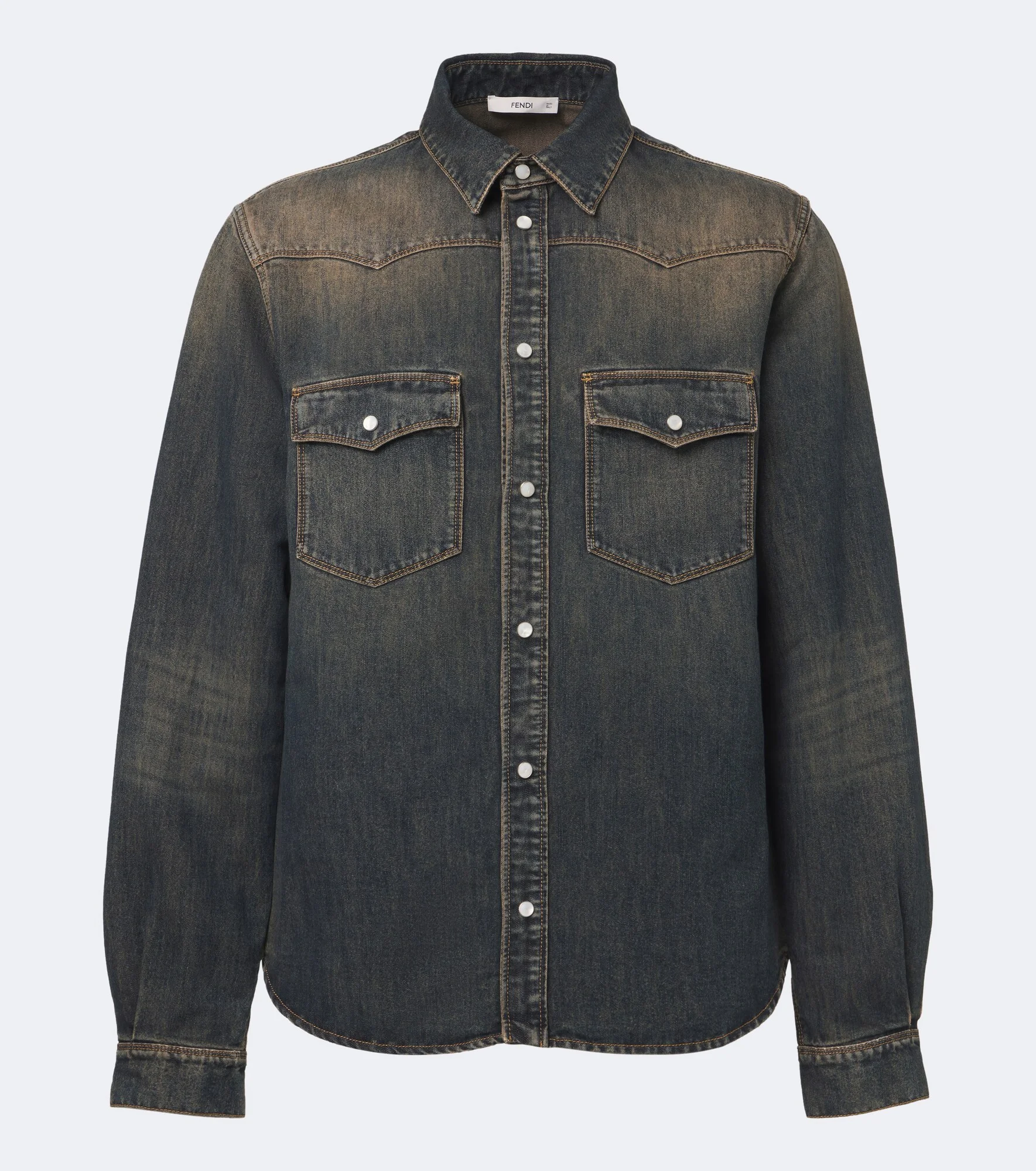 Faded denim shirt - 1